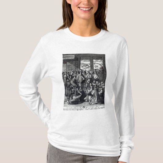 ラロシェルの包囲からのルイXIIIの背部 Tシャツ (正面)