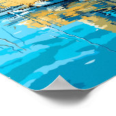 ラロシェルフランストラベルアートヴィンテージイラストレーション ポスター (角)