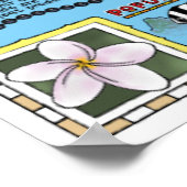 ラロトンガ、調理師諸島 ポスター (角)