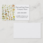 ラロースキノコ真菌自然アート絵画ズ 名刺 (正面/裏面)