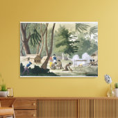 ラワク島のパプ族、プレート20 'ルから キャンバスプリント (インサイチュ (リビング))