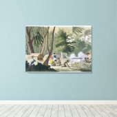 ラワク島のパプ族、プレート20 'ルから キャンバスプリント (インサイチュ (ウッドフロア))