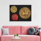 ラワルの王ギルズ・ド・ラヴァルの封印 キャンバスプリント (インサイチュ (リビング))