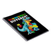 ラワーソイ違うルシャツ恐竜ディノオティズムAw ノートブック (右側)