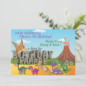 ラワーディノドライブバイハッピーバースデーパレード招待状 招待状 (スタンド正面)