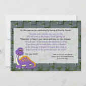 ラワーディノドライブバイハッピーバースデーパレード招待状 招待状 (裏面)