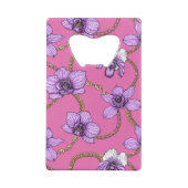 ランとチェーン、バイオレットとピンク クレジットカード栓抜き (裏面)