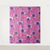 ランとチェーン、バイオレットとピンク タペストリー (正面)