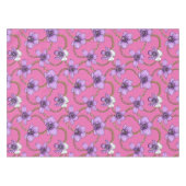 ランとチェーン、バイオレットとピンク テーブルクロス (正面(横))