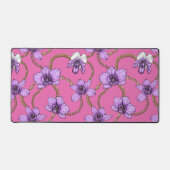 ランとチェーン、バイオレットとピンク デスクマット (正面)