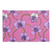 ランとチェーン、バイオレットとピンク 枕カバー (裏面-右)