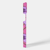 ランとチェーン、バイオレットとピンク iPhoneケース (右側面)