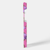 ランとチェーン、バイオレットとピンク iPhoneケース (左側面)