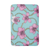 ランとチェーン、ピンクとブルー バスマット (正面縦)