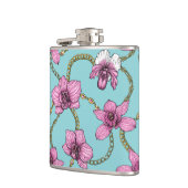 ランとチェーン、ピンクとブルー フラスク (左)