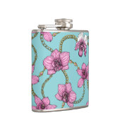 ランとチェーン、ピンクとブルー フラスク (右)