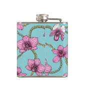 ランとチェーン、ピンクとブルー フラスク (裏面)