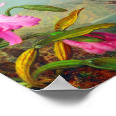 ランとハミングバードby Martin Johnson Heade ポスター (角)