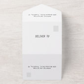 ランとパーム葉 オールインワン招待状 (外側)