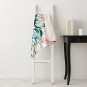 ランとランのある熱帯の継ぎ目葉のないパターン  シェルパブランケット (インサイチュ)