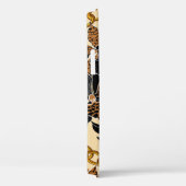 ランに囲まれたヒョウの頭、金ゴールド鎖a Case-Mate iPhoneケース (裏面 / 右)