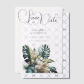 ランのジャングルの葉の熱帯林救の日 ベラム紙招待状 (オフセット (招待状))