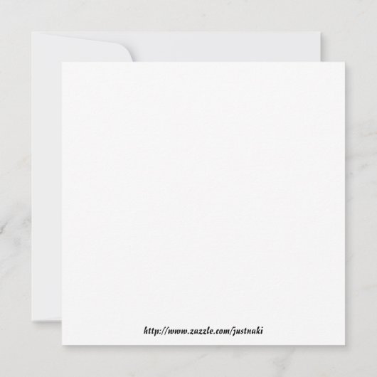 ランの招待 招待状 (裏面)