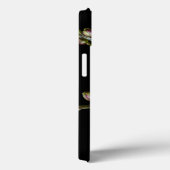 ランの枝のピンクの白い色の黒淡い色の Case-Mate iPhoneケース (裏面 / 右)