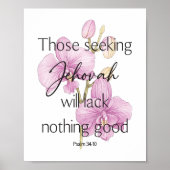 ランを持つエホバのウォールアートを求める人々 ポスター (正面)