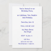 ランアンドウォーターカラー95th誕生日 招待状 (裏面)