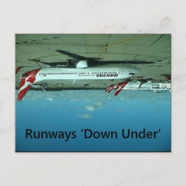 ランウェイズダウンアンダー葉書 – フラットアースミーム ポストカード