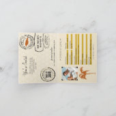 ランウェイベイジャマイカパスポート結婚式招待状 招待状 (内部)