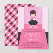 ランウェイ・ファッションショー・バースデーパーティーの招待状 招待状 (正面/裏面)