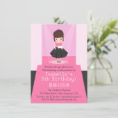 ランウェイ・ファッションショー・バースデーパーティーの招待状 招待状 (スタンド正面)