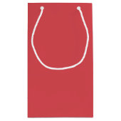 ランエレガントシンプルドの熱い赤い花の名前 スモールペーパーバッグ (裏面)