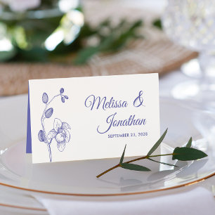 ランエレガントスシンプルロマン結婚ムのフローラプラ プレイスカード