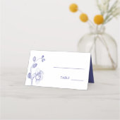 ランエレガントスシンプルロマン結婚ムのフローラプラ プレイスカード (裏面)