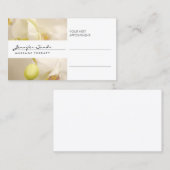 ランエレガントス付きの名前アポイントメントカード 予約カード (正面/裏面)