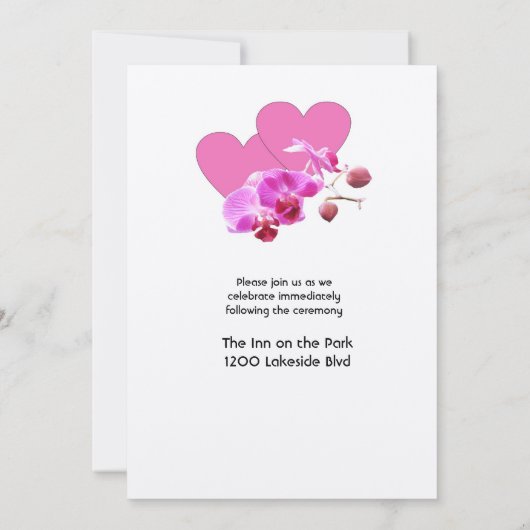 ランエレガントス結婚式招待状 招待状 (裏面)