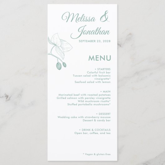 ランエレガント結婚ロマンモダンスフローラ メニュー (正面)