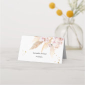 ランエレガント&パンパス美しいフレーム プレイスカード (裏面)