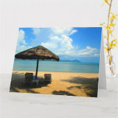 ランカウイビーチ カード (黄色い花)