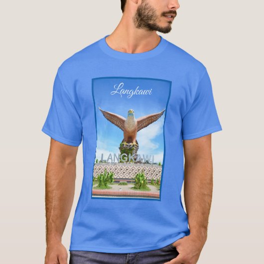 ランカウイ島鷲像 マレーシア 旅行のお土産 Tシャツ (正面)