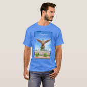 ランカウイ島鷲像 マレーシア 旅行のお土産 Tシャツ (正面フル)