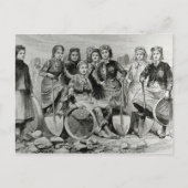 ランカシアピットブロー女性 ポストカード (正面)