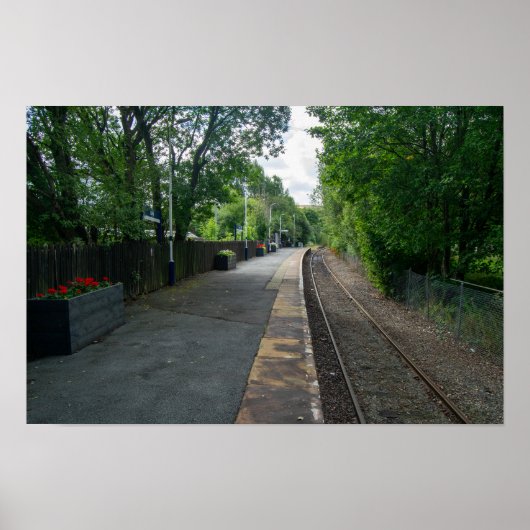 ランカシャーのコルネ鉄道駅 ポスター (正面)