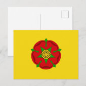 ランカシャー国旗 ポストカード (正面/裏面)