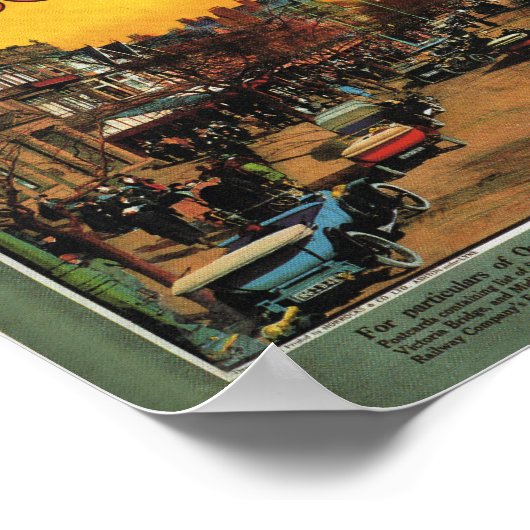 ランカシャー州とヨークシャー州鉄道サウスポート ポスター (角)