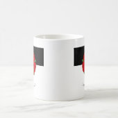 ランカシャー州旗マグカップ – バラ、石炭、綿 コーヒーマグカップ (中央)