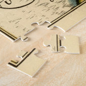 ランカシャー郡イングランド古古古美術家の地図 ジグソーパズル (側面)